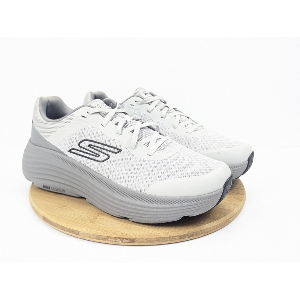 Skechers Max Cushioning Shoes Mens 13 Gray Go Run Sneakers Running Walk Gym